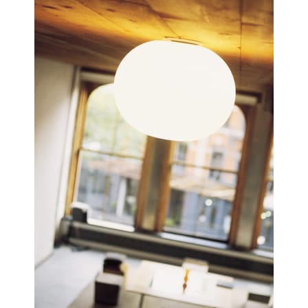 Applique Mini Glo-Ball verre blanc / Plafonnier - Ø 11 cm - Flos