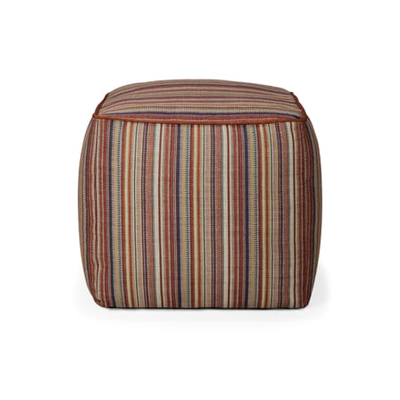 Pouf d'extérieur Zahara Outdoor tissu orange - Ethnicraft