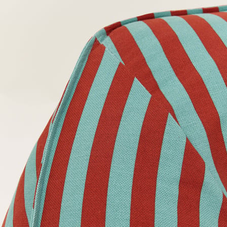 Pouf Ziggy tissu rouge / Pouf - NOBODINOZ