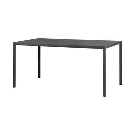 Piave Rectangular table composite material black / 160 x 90 cm - Textured laminate - NARDI