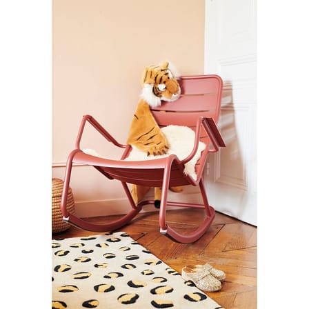 Rocking chair Luxembourg métal violet / Aluminium - Fermob