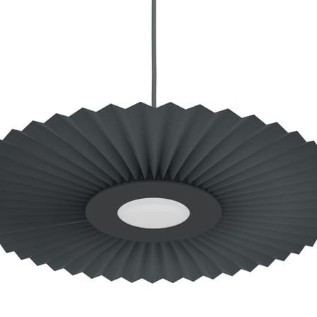 Suspension Carmen Small tissu gris / LED - Ø 50 cm - Hartô