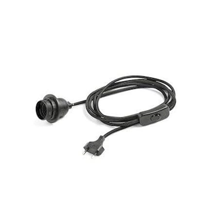 Système électrique  tissu noir pour lampe de table / Adapté aux abat-jour Bonbon et Arcs - Hay