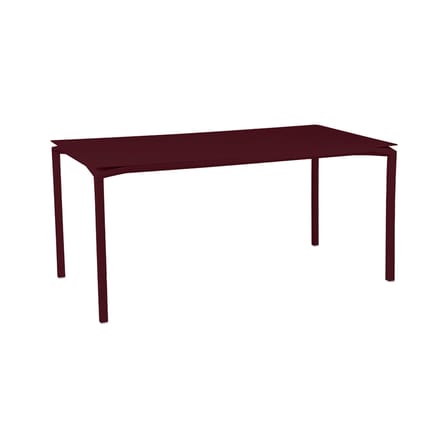 Table rectangulaire Calvi métal violet / 160 x 80 cm - 6 personnes - Fermob