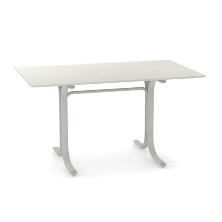 Table rectangulaire System métal blanc / 80 x 140 cm - Emu