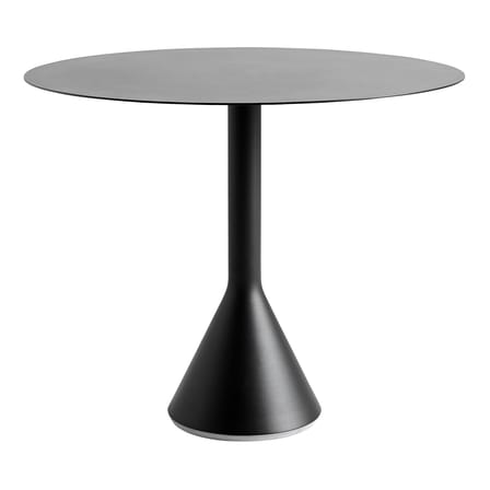 Table ronde Palissade Cone métal gris noir / Ø 90 cm - Bouroullec, 2016 - Hay