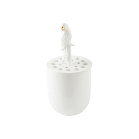 Vase Bird Watching céramique blanc / H 51 cm - POLSPOTTEN