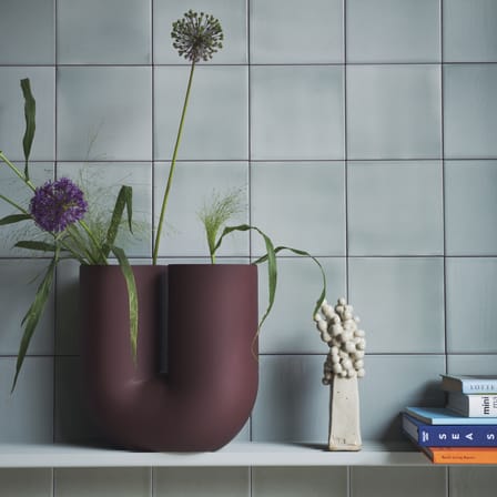 Vase Kink keramik rot / Earnest Studio, 2018 - H 26,3 cm - Muuto