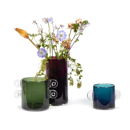 Vase Wind & Fire verre vert / Ø 17,5 x H 18 cm - Serax
