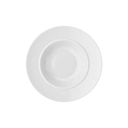 Set 4 assiettes creuses La Bella Tavola -  céramique blanc / Ettore Sottsass - Alessi