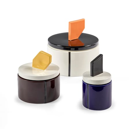 Bougie parfumée Candela 01 Small céramique bleu / Ø 8,5 x H 14 cm - Serax