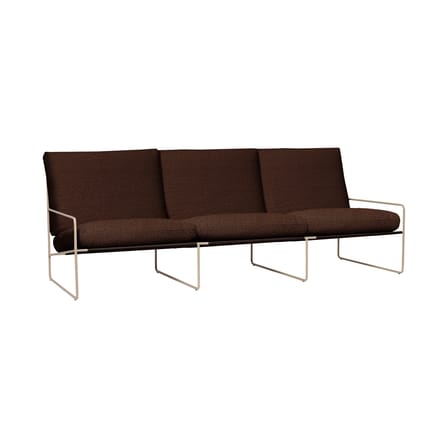 Canapé de jardin 3 places Desert tissu marron / L 233 cm - Ferm Living