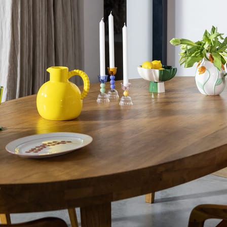 Carafe Perle céramique jaune / 2,5 L - & klevering