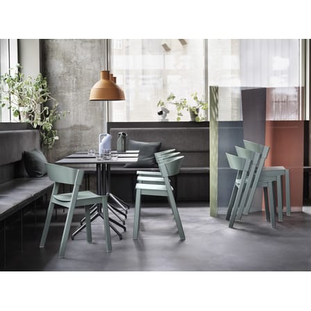 Chaise empilable Cover bois noir - Muuto