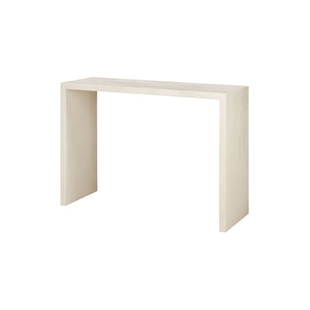 Console Elements blanc / L 120 x P 40 x H 85 cm - Microciment - Ethnicraft