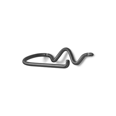 Dérouleur de papier toilette Curvature métal noir / Laiton - Ferm Living