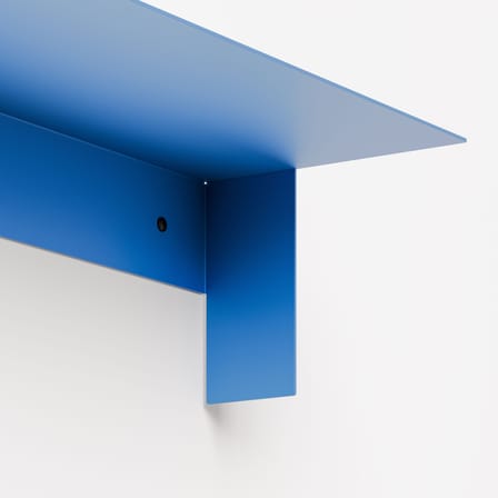 Étagère Pli Floating métal bleu / 45 x 20 cm - TIPTOE
