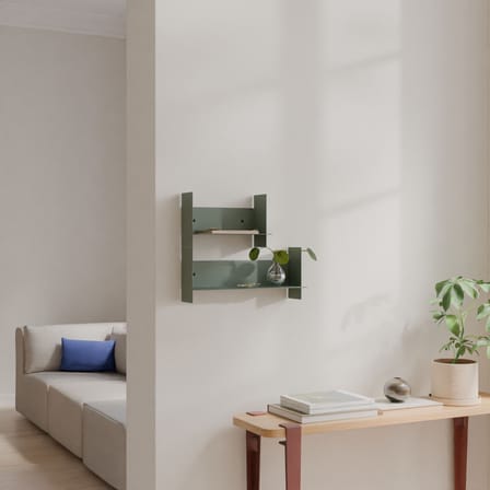 Étagère Pli métal vert / L 45 x P 15 cm - TIPTOE