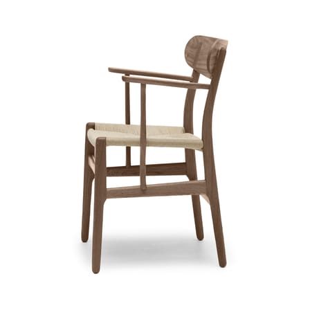 Fauteuil CH26 bois naturel / Hans J. Wegner, 1950 - Corde de papier - CARL HANSEN & SON