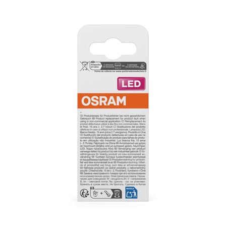 Lampadina LED E14 Mini globe vetro bianco Smerigliata / 5,9W (= 60W) - Bianco freddo - Osram
