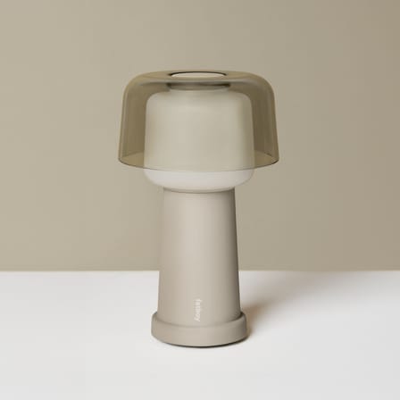 Lampe extérieur sans fil rechargeable Revolve LED beige - Fatboy