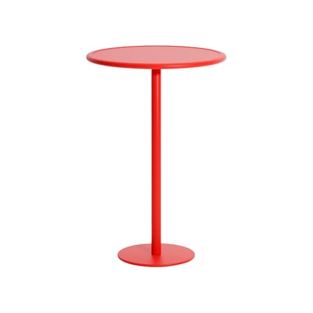 Mange-debout Week-end métal rouge / Ø 70 x H 105 cm - Aluminium - Petite Friture