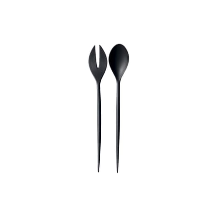 Posate da insalata Krenit materiale plastico nero / Melamina - Normann Copenhagen