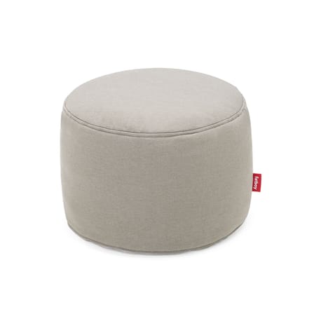 Pouf d'extérieur Point Outdoor tissu gris beige / Tissu Olefin - Ø 50 cm - Fatboy