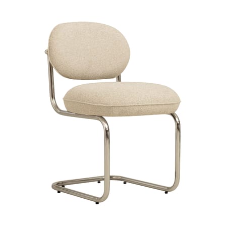Sedia imbottita Amberta tessuto beige - NV GALLERY