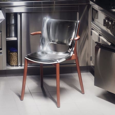 Sessel Poêle Collection metall / By Philippe Starck - Alessi