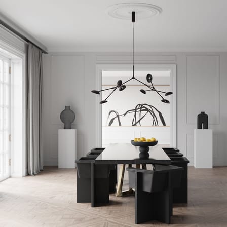Suspension Drop métal noir / 154 x 121 x H 73 cm - Modulable - 101 COPENHAGEN