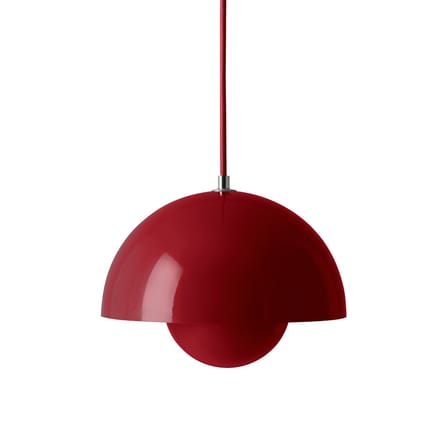 Suspension FlowerPot VP1 métal rouge / Ø 23 cm - By Verner Panton, 1968 - &tradition