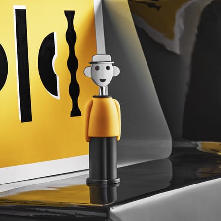Tire-bouchon Alessandro M. jaune noir / Alessandro Mendini, 1994 - Alessi