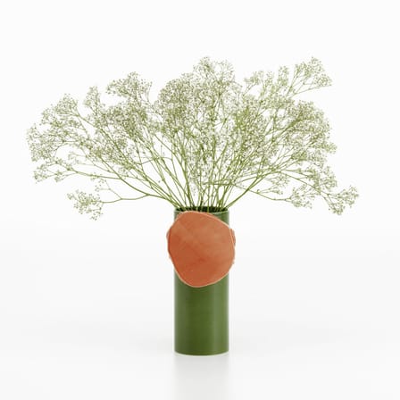 Vase Découpage - Disque céramique vert / Bouroullec, 2020 - Vitra