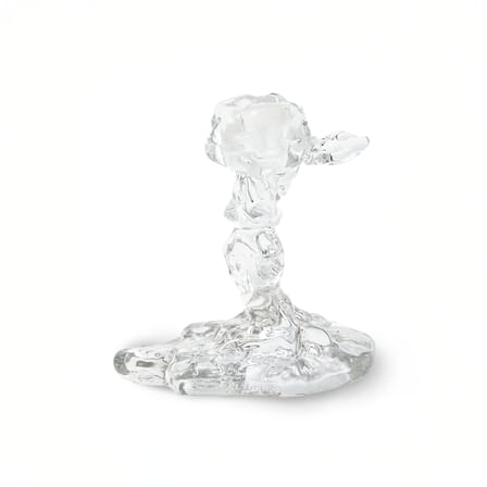 Bougeoir Drip Glass Small verre transparent / H 14 cm - Pols Potten