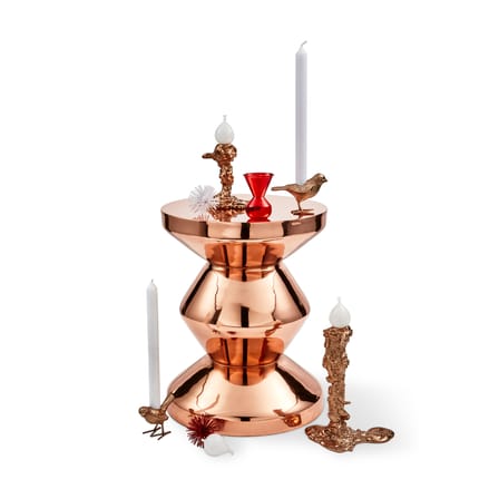 Bougeoir Drip Small métal or / H 14 cm - Pols Potten