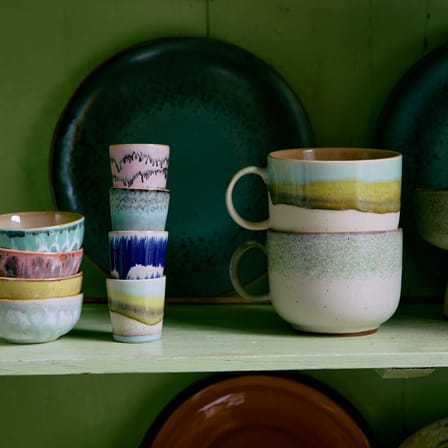Set de 4 coquetiers 70s ceramics céramique / Ø 4,5 x H 5 cm - HK LIVING