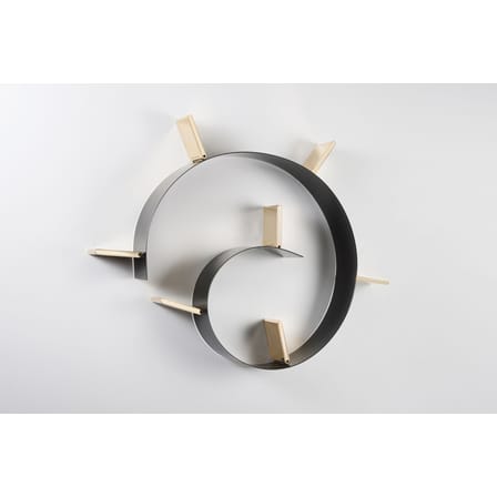 Étagère Popworm plastique noir or / L 320 cm - Ron Arad, 1994 - Kartell