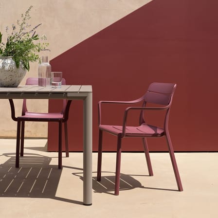 Fauteuil empilable Cassia gris - NARDI