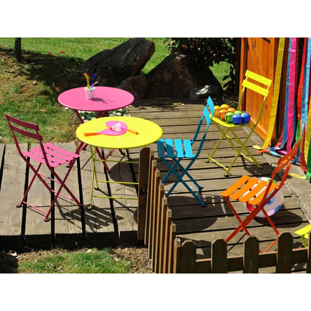 Bistro Folding chair metal grey Metal - Fermob