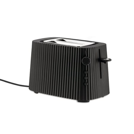 Grille-pain Plissé plastique noir / 2 tranches - 850W - Alessi