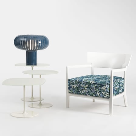 Lampe de table Teresa bleu / Edition limitée - Ø 50 x H 43 cm / Recyclé - Kartell