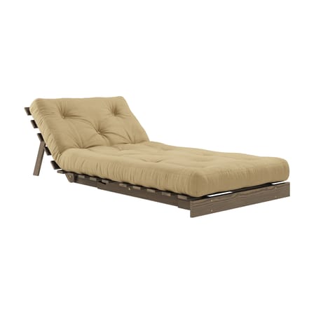 Fauteuil convertible Roots / Dormeuse & lit d'appoint - 3 positions / Structure marron - KARUP DESIGN