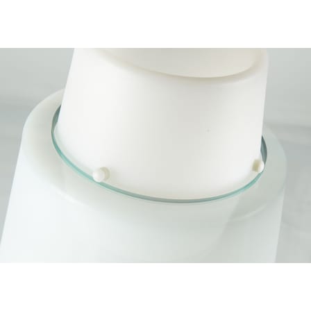 Peak Luminous high table glass plastic material white / Ø 70 x H 120 cm - Slide