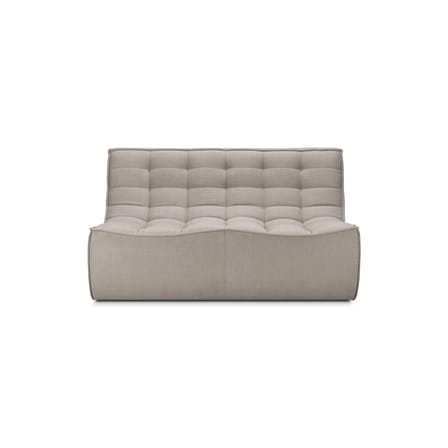 Canapé droit N701 / 2 places - L 140 cm / Coton recyclé - Ethnicraft