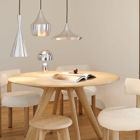 Pendelleuchte Unbeaten Tall LED metall silber / Ø 19 x H 36 cm - Tom Dixon