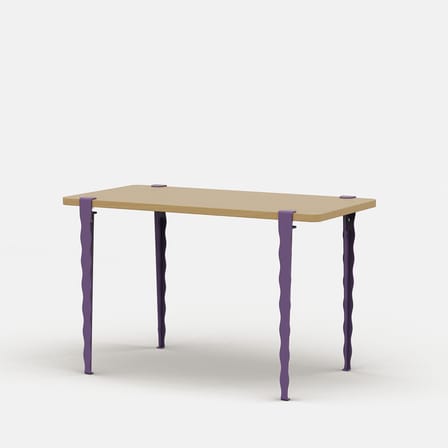 Pied avec fixation étau Vague by Uchronia / H 75 cm - Pour créer table & bureau - TIPTOE