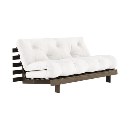 Divano convertibile Roots legno bianco / L 160 cm - 3 posizioni / Struttura marrone - KARUP DESIGN