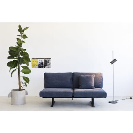 Stehleuchte Sofisticato NR.15 metall schwarz / Leselampe H 140 cm / Drehbarer Spot - Serax