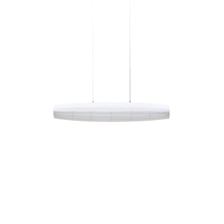 Suspension Colonne Horizontal tissu blanc / LED - L 100 cm - Dix Heures Dix